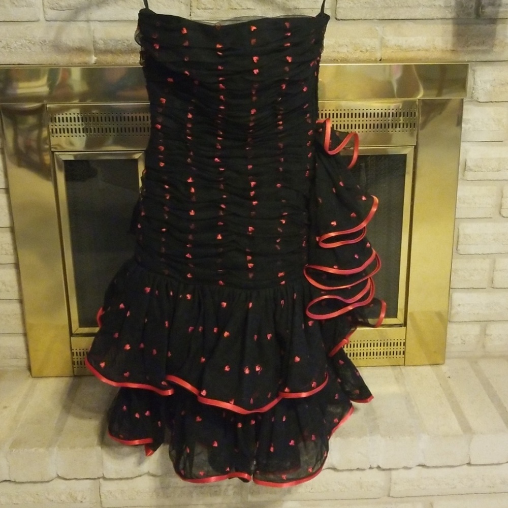 Couture Vintage Prom Dress 80s C. Randall Brooks